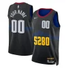 Raffinato Sofisticato Attraente Denver Nuggets Nike Unisex 2023/24 Custom Swingman Jersey Black City Edition