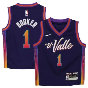 Incantevole Bellissimo Stupendo Devin Booker Phoenix Suns Nike Preschool Swingman Replica Jersey City Edition Purple