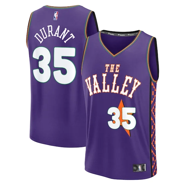 Gorgeous Bellissimo Duraturo Kevin Durant Phoenix Suns Youth 2024/25 Fast Break Player Jersey City Edition Purple