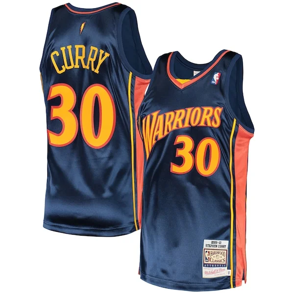 Fantastico Comodo Stupendo Stephen Curry Golden State Warriors 2009/10 Hardwood Classics Authentic Jersey Navy