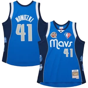 Fascinante Dirk Nowitzki Dallas Mavericks Unisex Hall of Fame Class of 2023 Throwback Swingman Jersey Blue