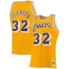 Pratico Comodo Magic Johnson Los Angeles Lakers 1984/85 Big & Tall Hardwood Classics Swingman Jersey Gold