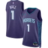 Fascinante Carino LaMelo Ball Charlotte Hornets Jordan Brand Unisex Swingman Jersey Statement Edition Purple
