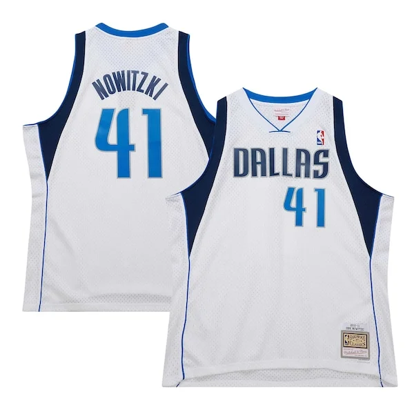 Classico Eccezionale Dirk Nowitzki Dallas Mavericks 2010/11 Hardwood Classics Swingman Jersey White