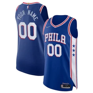 Versatile Gorgeous Comodo Philadelphia 76ers Nike 2021/22 Diamond Authentic Custom Jersey Icon Edition Royal