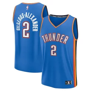 Robusto Shai Gilgeous Alexander Oklahoma City Thunder Youth Fast Break Replica Player Jersey Icon Edition Blue