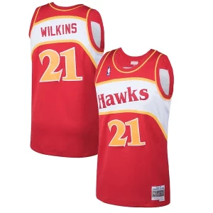 Delizioso Prestigioso Dominique Wilkins Atlanta Hawks 1986/87 Hardwood Classics Swingman Jersey Red