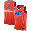 Trendy Bellissimo Shai Gilgeous Alexander Oklahoma City Thunder Jordan Brand Unisex Swingman Jersey Statement Edition Orange