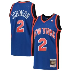 Incantevole Accattivante Larry Johnson New York Knicks 1998/99 Hardwood Classics Swingman Jersey Blue