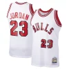 Moderno Raffinato Michael Jordan Chicago Bulls 1984/85 Hardwood Classics Rookie Authentic Jersey White/Red