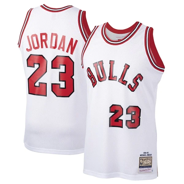 Moderno Raffinato Michael Jordan Chicago Bulls 1984/85 Hardwood Classics Rookie Authentic Jersey White/Red