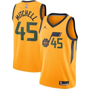 Comodo Lussuoso Fantastico Donovan Mitchell Utah Jazz Jordan Brand 2020/21 Swingman Jersey Statement Edition Gold