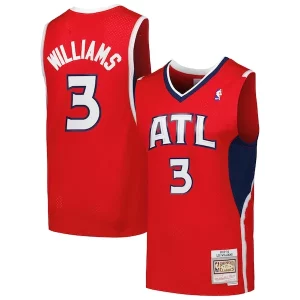 Prestigioso Accattivante Lou Williams Atlanta Hawks 2001/02 Hardwood Classics Swingman Jersey Red