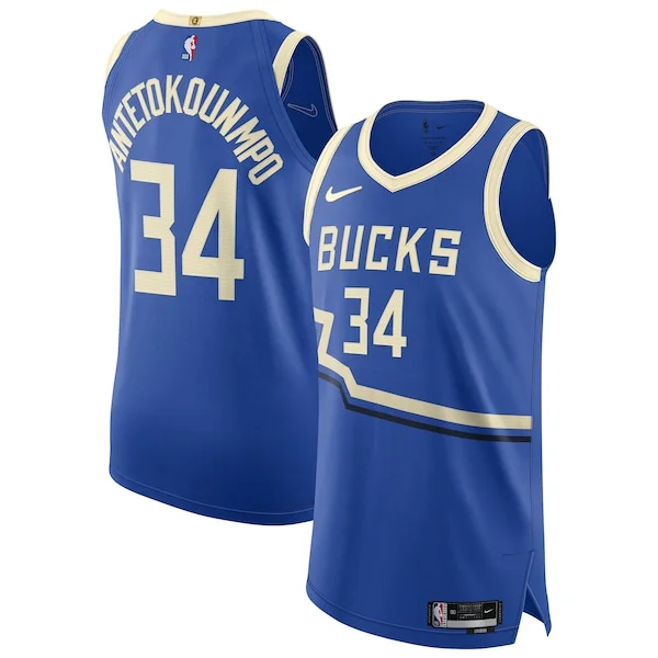 Robusto Meraviglioso Delizioso Giannis Antetokounmpo Milwaukee Bucks Nike 2024/25 Authentic Player Jersey City Edition Royal