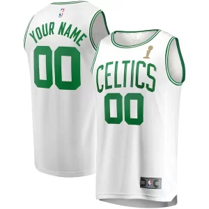 Comodo Boston Celtics 2024 NBA Finals Champions Custom Fast Break Jersey White Association Edition