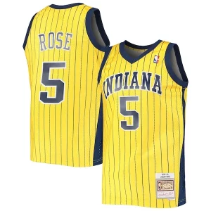 Robusto Jalen Rose Indiana Pacers 1999/00 Hardwood Classics Swingman Jersey Gold