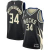 Eccezionale Duraturo Giannis Antetokounmpo Milwaukee Bucks Jordan Brand Unisex Swingman Jersey Statement Edition Black