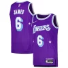 Cool Accattivante LeBron James Los Angeles Lakers Nike Swingman Player Jersey City Edition Purple