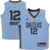 Delizioso Splendido Moderno Ja Morant Memphis Grizzlies Jordan Brand Preschool 2022/23 Statement Edition Jersey Light Blue