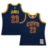 Lussuoso Bellissimo Sofisticato LeBron James Cleveland Cavaliers 2015/16 Hardwood Classics Swingman Jersey Navy