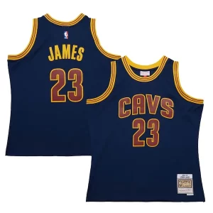Lussuoso Bellissimo Sofisticato LeBron James Cleveland Cavaliers 2015/16 Hardwood Classics Swingman Jersey Navy