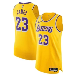 Stupendo Carino Fantastico LeBron James Los Angeles Lakers Nike Authentic Jersey Icon Edition Gold
