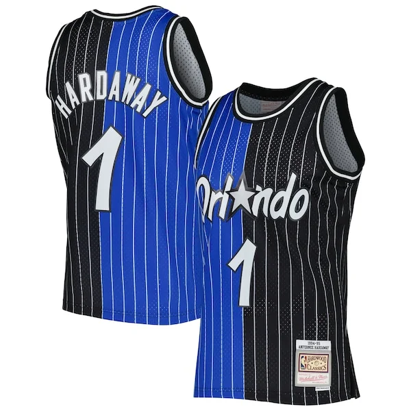 Pratico Penny Hardaway Orlando Magic Hardwood Classics 1994/95 Split Swingman Jersey Blue/Black