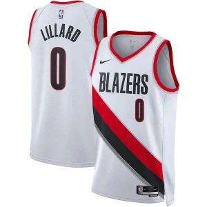 Delizioso Damian Lillard Portland Trail Blazers Nike Unisex Swingman Jersey Association Edition White/Black