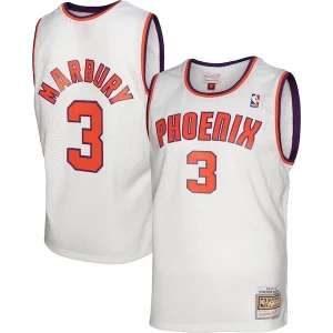 Magnifico Elegante Stephon Marbury Phoenix Suns 2001/02 Hardwood Classics Swingman Jersey White