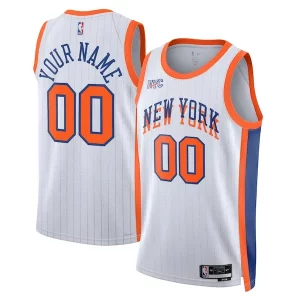 Stupendo Trendy Magnifico New York Knicks Nike Unisex 2024/25 Custom Swingman Jersey City Edition White