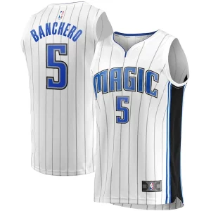 Raffinato Splendido Paolo Banchero Orlando Magic Fast Break Association Jersey White