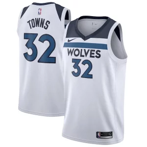 Splendido Ottimo Fantastico Karl Anthony Towns Minnesota Timberwolves Nike Swingman Jersey White Association Edition