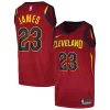 Resistente Pratico Stupendo LeBron James Cleveland Cavaliers Nike Swingman Player Jersey Icon Edition Wine