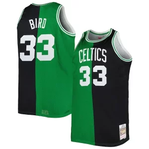 Elegante Fascinante Eccezionale Larry Bird Boston Celtics Big & Tall Hardwood Classics 1985/86 Split Swingman Jersey Kelly Green/Black