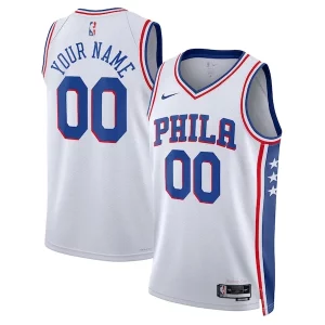 Raffinato Cool Eccezionale Philadelphia 76ers Nike Unisex 2022/23 Swingman Custom Jersey White Association Edition