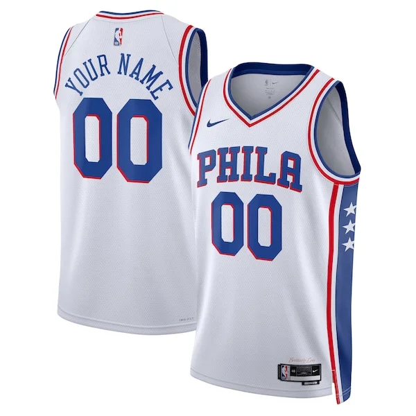 Raffinato Cool Eccezionale Philadelphia 76ers Nike Unisex 2022/23 Swingman Custom Jersey White Association Edition