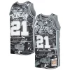 Comodo Fantastico Ottimo Tim Duncan San Antonio Spurs 1998/99 Hardwood Classics Lunar New Year Swingman Jersey Silver