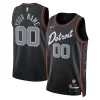 Splendido Detroit Pistons Nike Unisex 2023/24 Custom Swingman Jersey Black City Edition