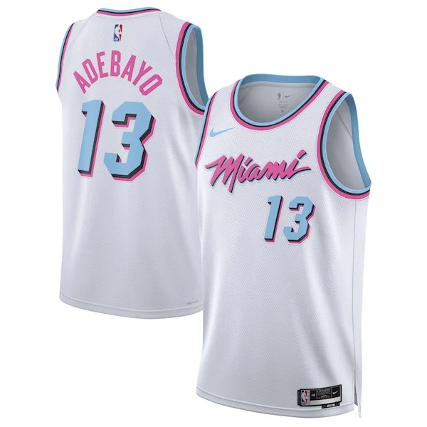 Classico Meraviglioso Fascinante Bam Adebayo Miami Heat Nike Unisex 2024/25 Swingman Player Jersey City Edition White