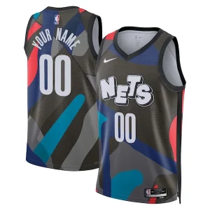 Comodo Bellissimo Lussuoso Brooklyn Nets Nike Unisex 2023/24 Custom Swingman Jersey Black City Edition