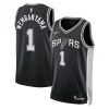 Bellissimo Magnifico Victor Wembanyama San Antonio Spurs Nike Unisex 2023 NBA Draft First Round Pick Swingman Jersey Icon Edition Black
