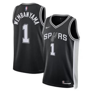 Bellissimo Magnifico Victor Wembanyama San Antonio Spurs Nike Unisex 2023 NBA Draft First Round Pick Swingman Jersey Icon Edition Black