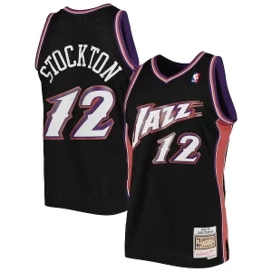 Lussuoso Carino John Stockton Utah Jazz 1998/99 Hardwood Classics Swingman Jersey Black