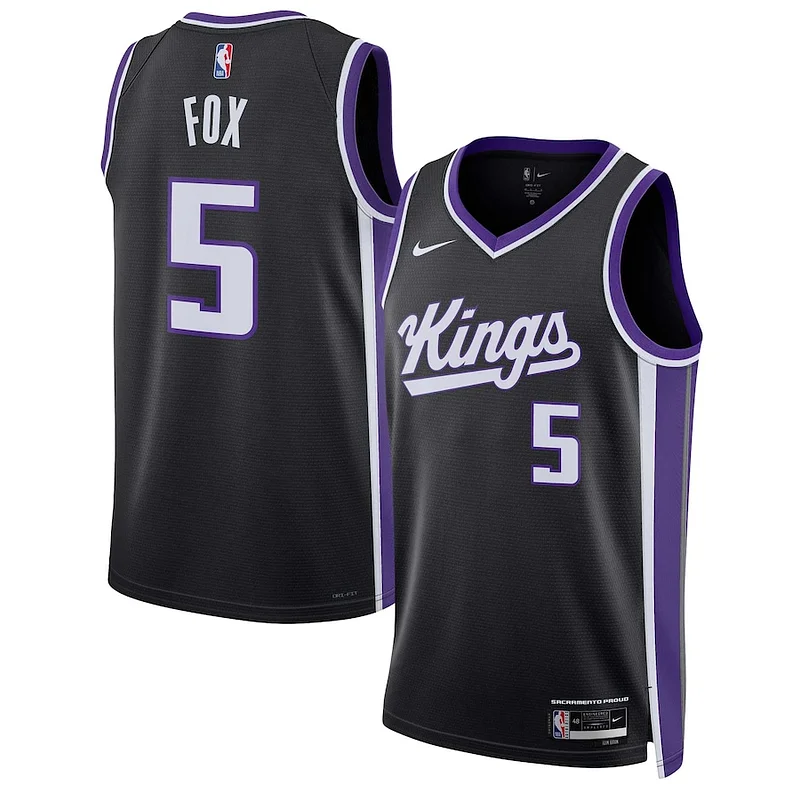 Stupendo Meraviglioso Moderno De'Aaron Fox Sacramento Kings Nike Unisex Swingman Jersey Association Edition Black
