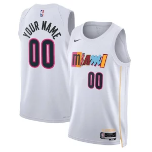 Splendido Robusto Miami Heat Nike Unisex 2022/23 Swingman Custom Jersey City Edition White
