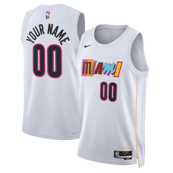 Splendido Robusto Miami Heat Nike Unisex 2022/23 Swingman Custom Jersey City Edition White