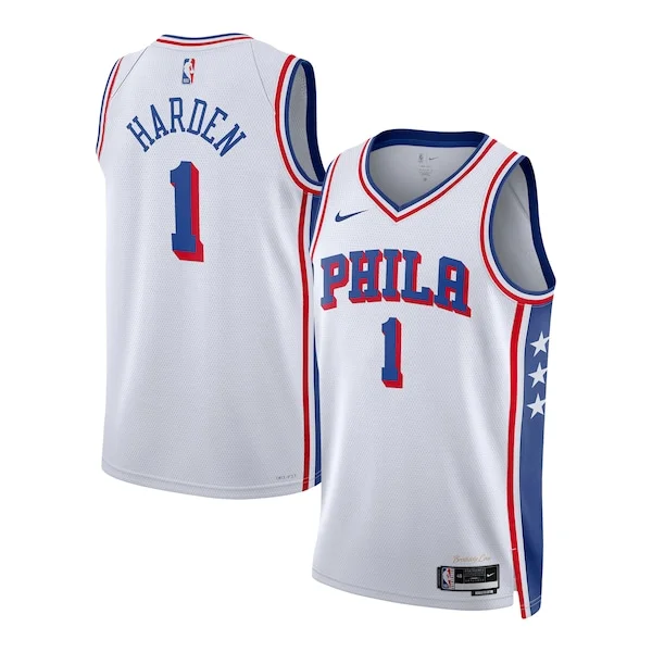 Lussuoso Magnifico James Harden Philadelphia 76ers Nike Unisex Swingman Jersey Association Edition White