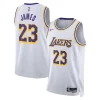 Attraente LeBron James Los Angeles Lakers Nike Unisex Swingman Jersey Association Edition White/Gold