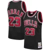 Carino Michael Jordan Chicago Bulls 1997/98 Hardwood Classics Authentic Jersey Black/Scarlet/White