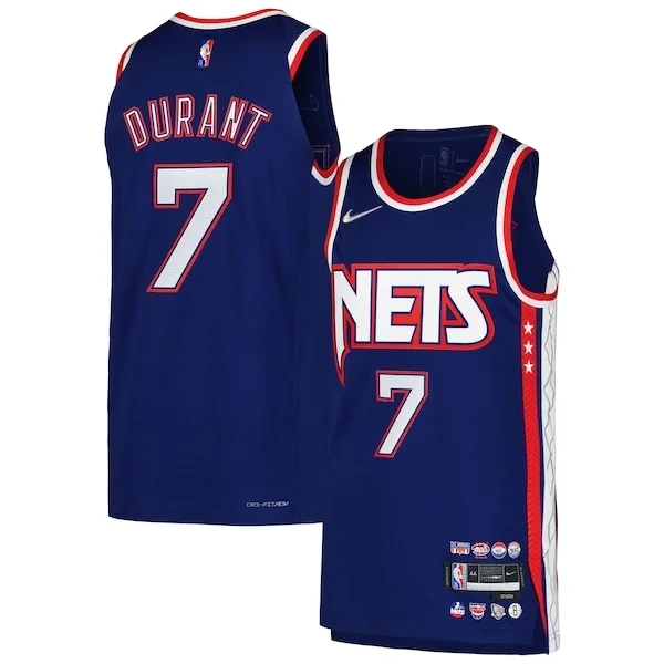 Lussuoso Carino Kevin Durant Brooklyn Nets Nike Authentic Player Jersey City Edition Blue